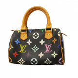 【6cc4048-k】ルイヴィトン ハンドバッグ モノグラム・マルチカラー ミニスピーディ M92644 ノワール【中古】レディース