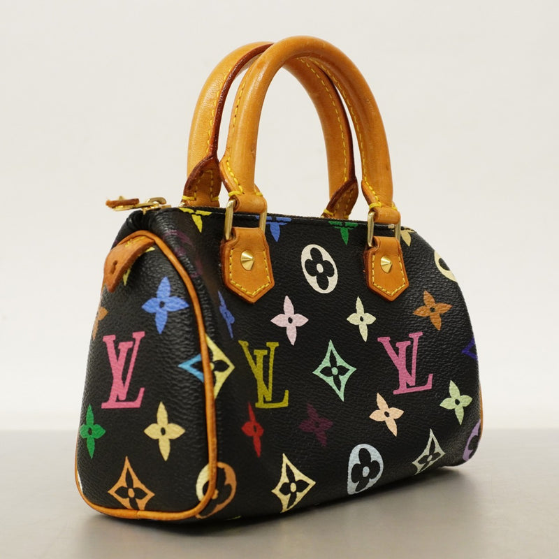 【6cc4048-k】ルイヴィトン ハンドバッグ モノグラム・マルチカラー ミニスピーディ M92644 ノワール【中古】レディース