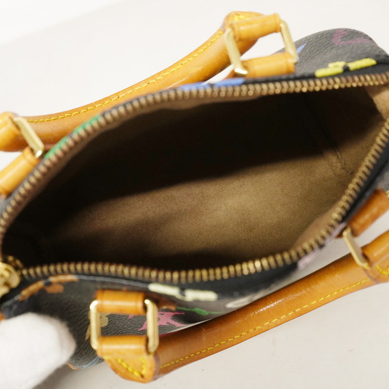 【6cc4048-k】ルイヴィトン ハンドバッグ モノグラム・マルチカラー ミニスピーディ M92644 ノワール【中古】レディース