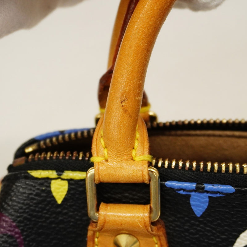 【6cc4048-k】ルイヴィトン ハンドバッグ モノグラム・マルチカラー ミニスピーディ M92644 ノワール【中古】レディース