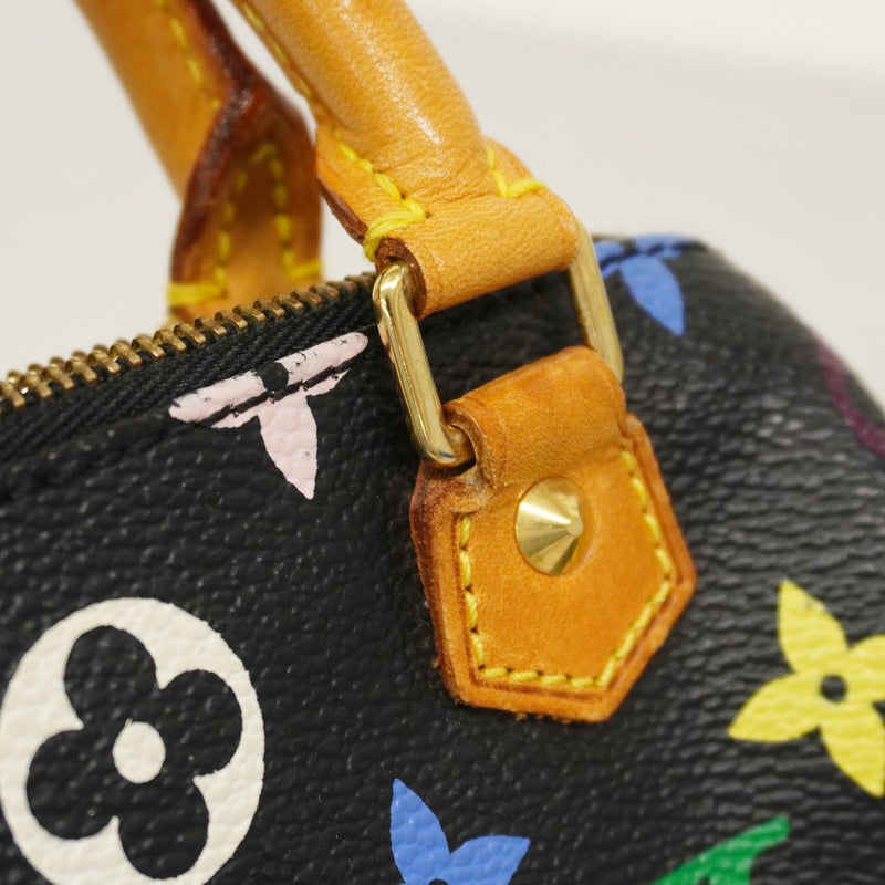 【6cc4048-k】ルイヴィトン ハンドバッグ モノグラム・マルチカラー ミニスピーディ M92644 ノワール【中古】レディース