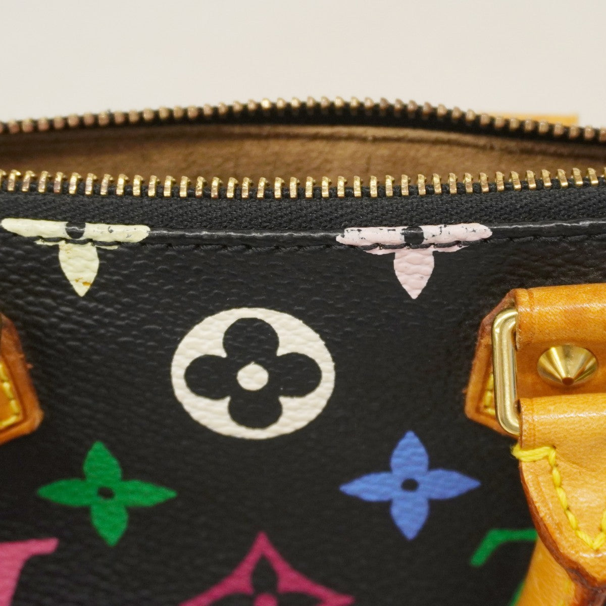 【6cc4048-k】ルイヴィトン ハンドバッグ モノグラム・マルチカラー ミニスピーディ M92644 ノワール【中古】レディース