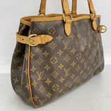 【6cc4074】ルイヴィトン トートバッグ モノグラム バティニョールオリゾンタル M51154 ブラウン【中古】レディース