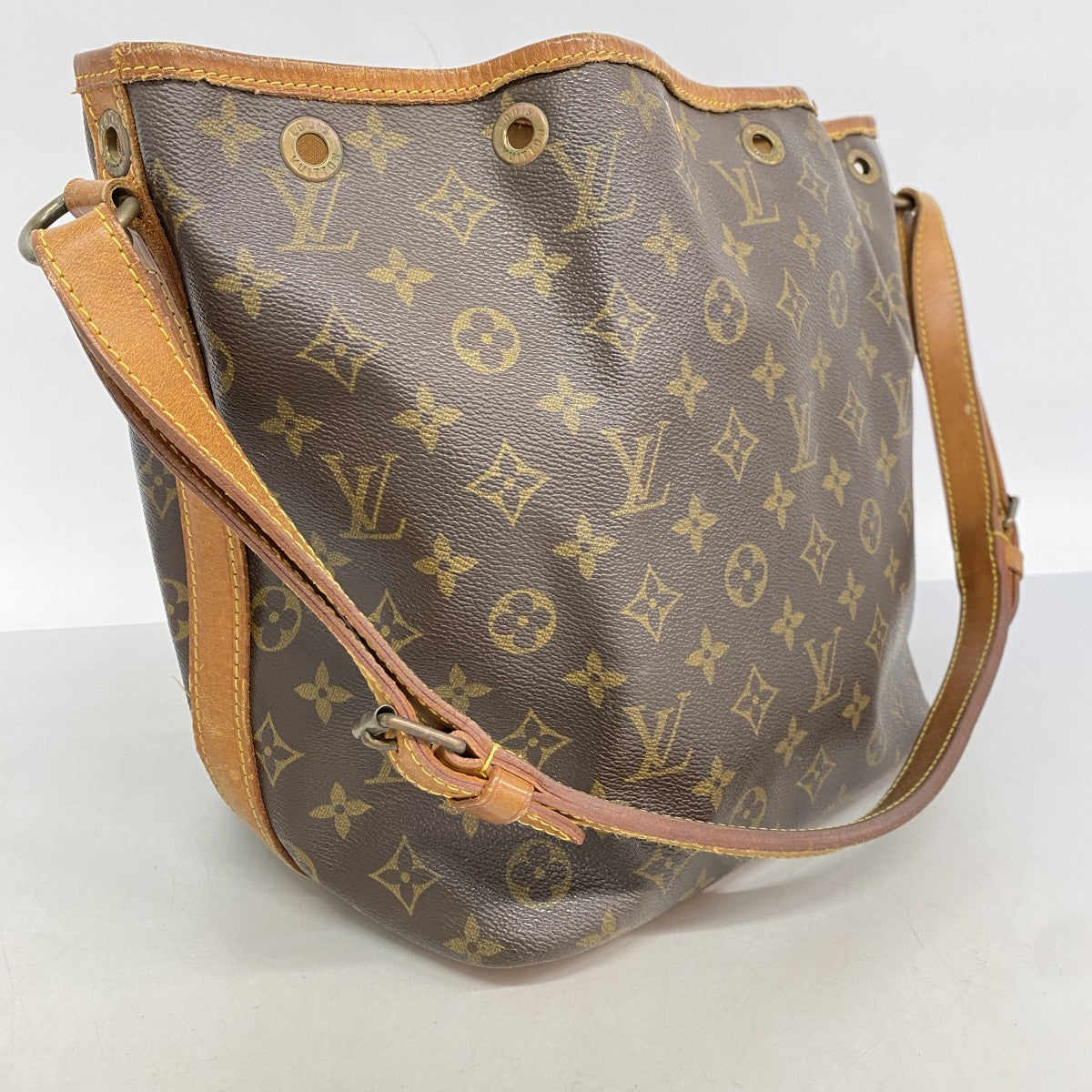 【6cc4076】ルイヴィトン ショルダーバッグ モノグラム プチノエ M42226 ブラウン【中古】レディース