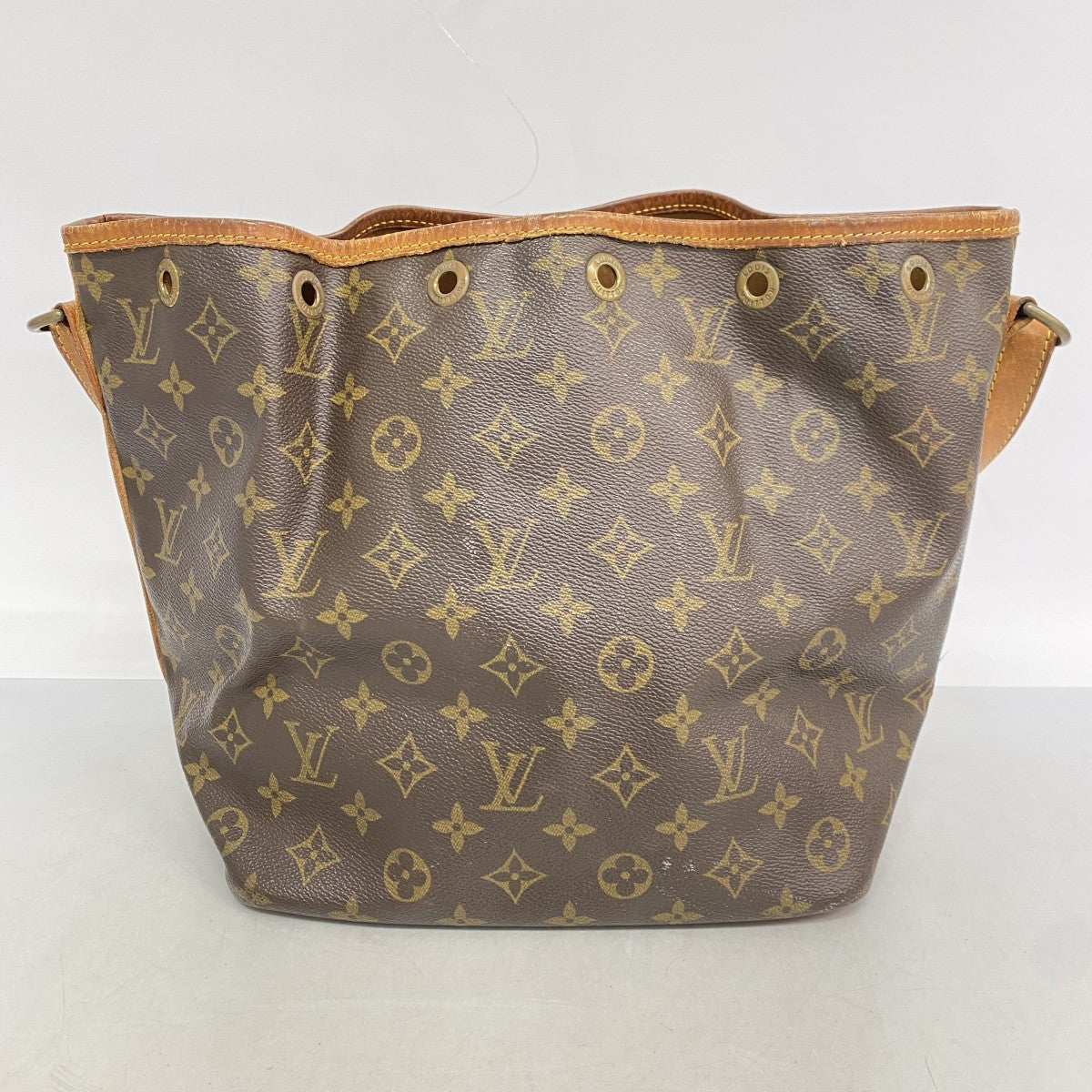 【6cc4076】ルイヴィトン ショルダーバッグ モノグラム プチノエ M42226 ブラウン【中古】レディース