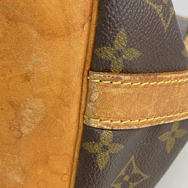 【6cc4076】ルイヴィトン ショルダーバッグ モノグラム プチノエ M42226 ブラウン【中古】レディース