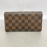 【6cc4079】ルイヴィトン 長財布 ダミエ ポシェットポルトモネクレディ N61724 エベヌ【中古】レディース