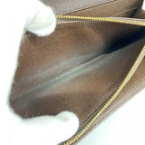 【6cc4079】ルイヴィトン 長財布 ダミエ ポシェットポルトモネクレディ N61724 エベヌ【中古】レディース