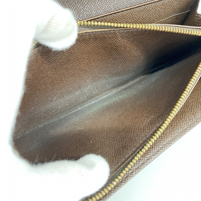 【6cc4079】ルイヴィトン 長財布 ダミエ ポシェットポルトモネクレディ N61724 エベヌ【中古】レディース