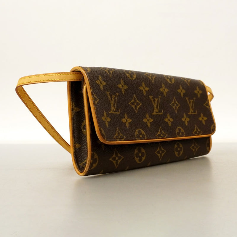 【6cc4097】ルイヴィトン ショルダーバッグ モノグラム ポシェットツインGM M51852 ブラウン【中古】レディース