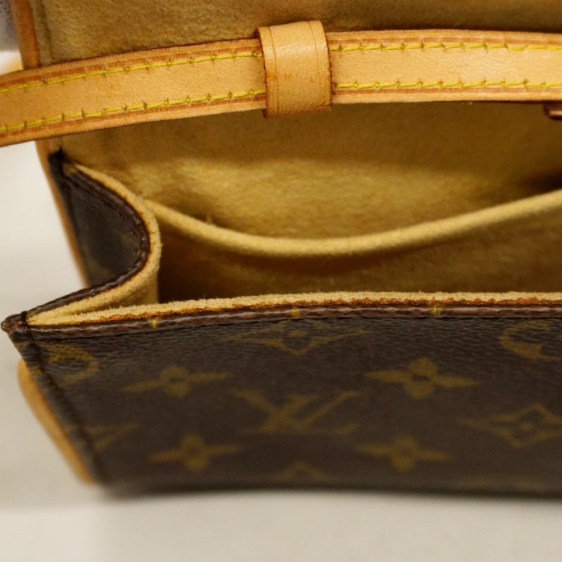 【6cc4097】ルイヴィトン ショルダーバッグ モノグラム ポシェットツインGM M51852 ブラウン【中古】レディース