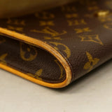 【6cc4097】ルイヴィトン ショルダーバッグ モノグラム ポシェットツインGM M51852 ブラウン【中古】レディース