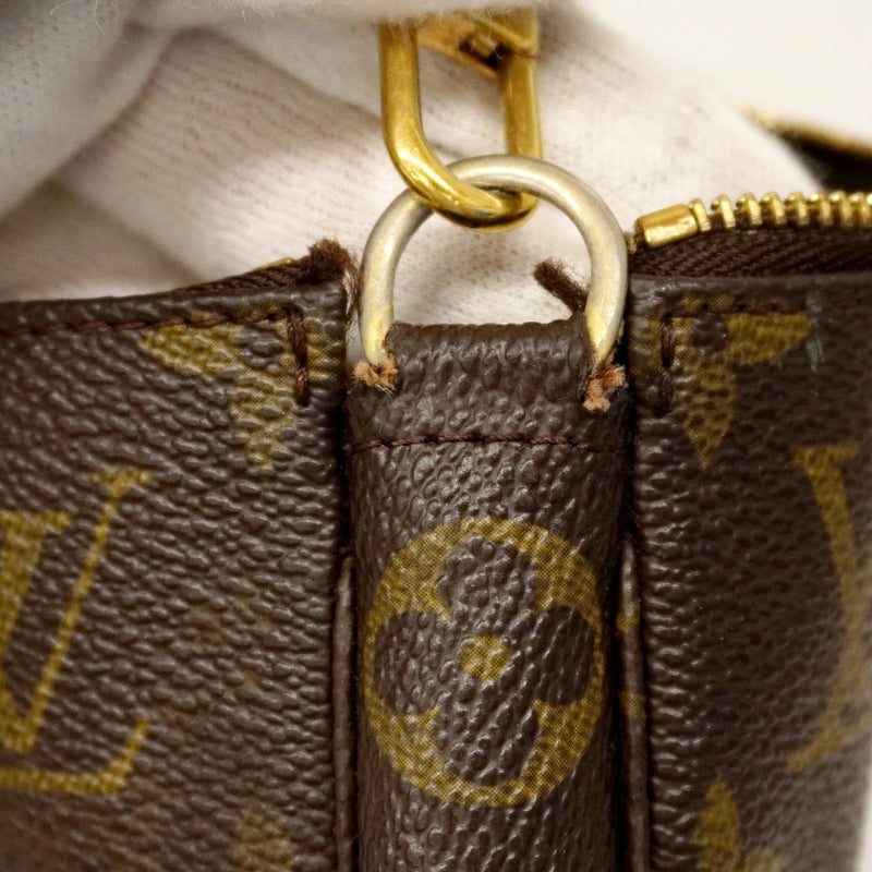 【6cc4101】ルイヴィトン ポーチ モノグラム ポシェットアクセソワール M51980 ブラウン【中古】レディース
