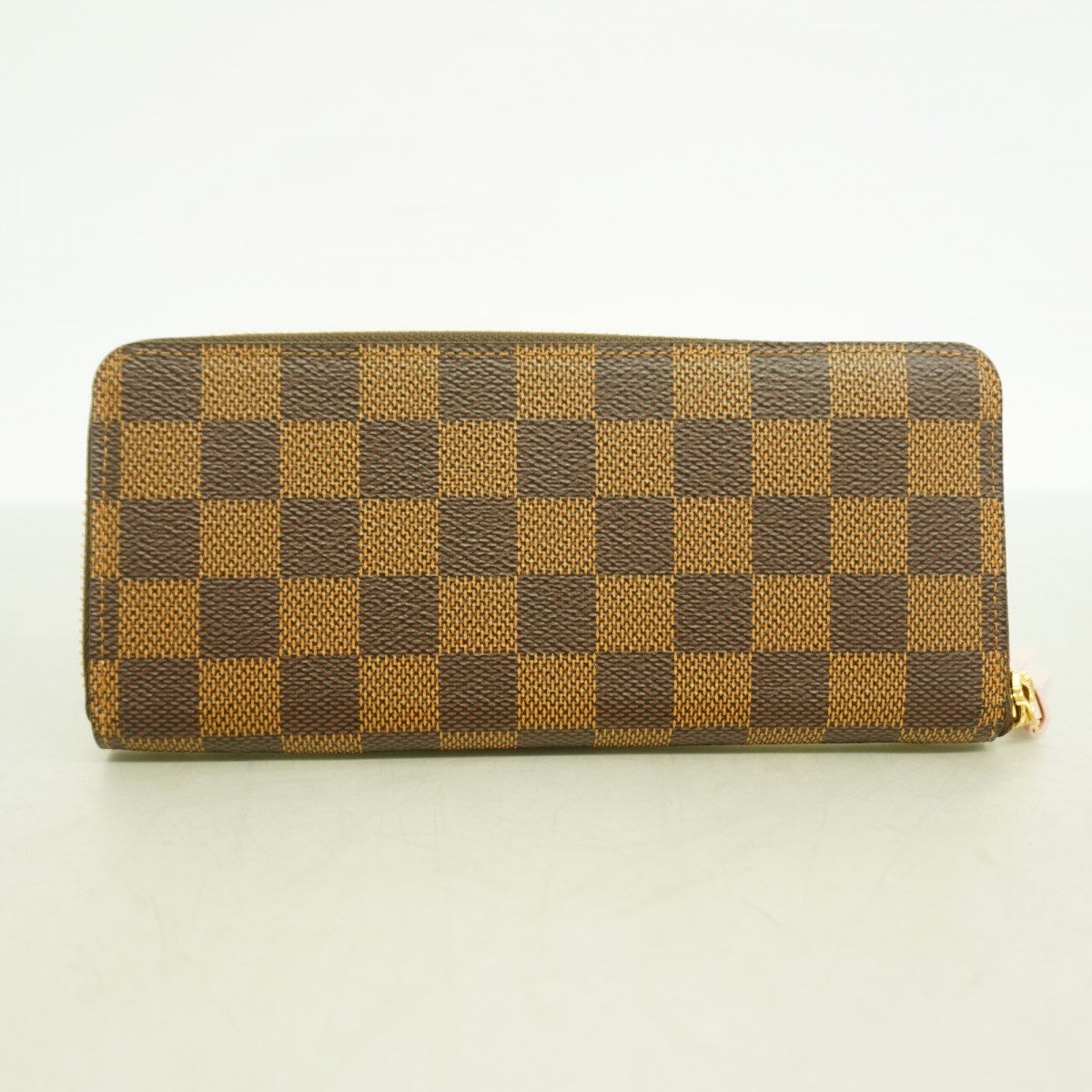 【6cc4142】ルイヴィトン 長財布 ダミエ ポルトフォイユクレマンス N41626 ブラウン ローズバレリーヌ【中古】レディース