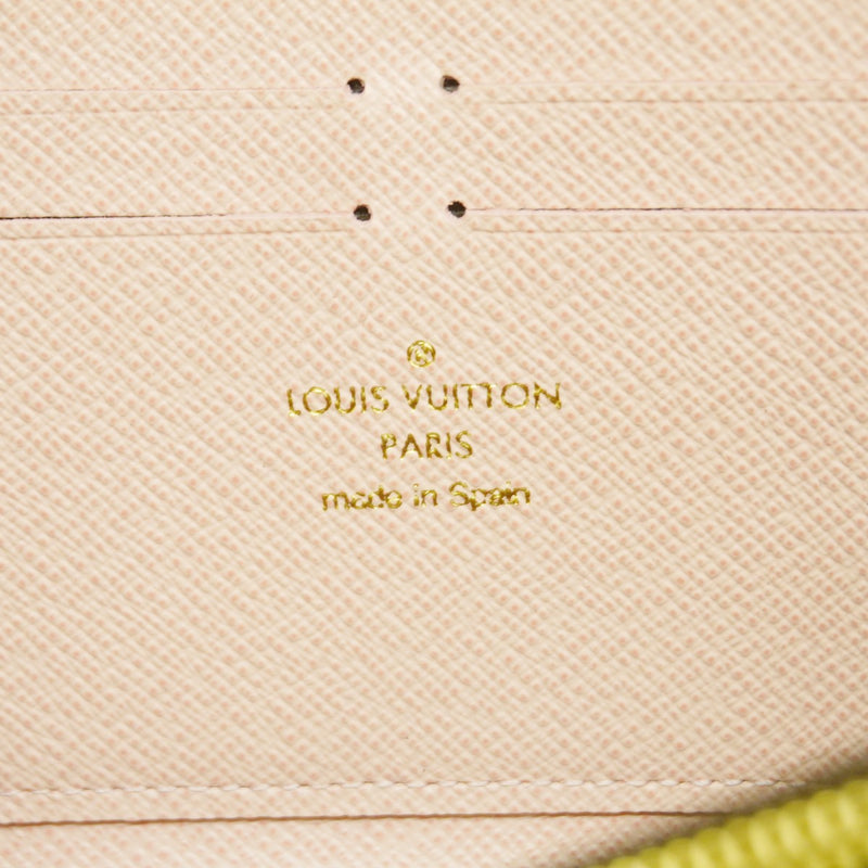 【6cc4142】ルイヴィトン 長財布 ダミエ ポルトフォイユクレマンス N41626 ブラウン ローズバレリーヌ【中古】レディース