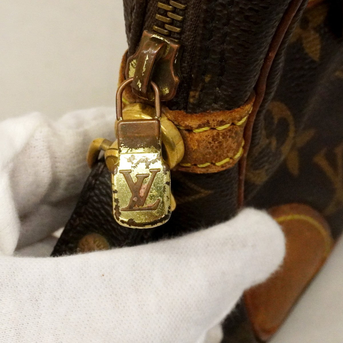 【6cc4172】ルイヴィトン クラッチバッグ モノグラム マルリードラゴンヌGM M51825 ブラウン【中古】メンズ