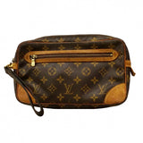 【6cc4172】ルイヴィトン クラッチバッグ モノグラム マルリードラゴンヌGM M51825 ブラウン【中古】メンズ