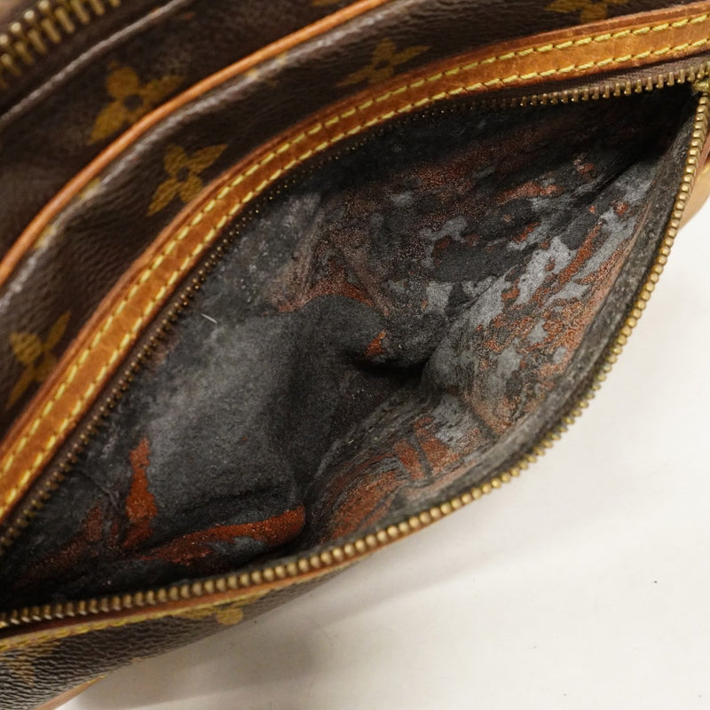 【6cc4172】ルイヴィトン クラッチバッグ モノグラム マルリードラゴンヌGM M51825 ブラウン【中古】メンズ