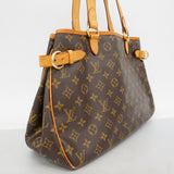 【6cc4202】ルイヴィトン トートバッグ モノグラム バティニョールオリゾンタル M51154 ブラウン【中古】レディース