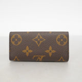 【6cc4206】ルイヴィトン キーケース モノグラム ミュルティクレ4 M82923 ブラウン ライトブルー【中古】レディース