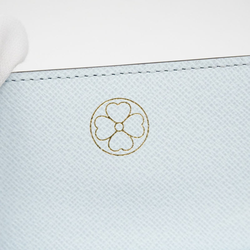 【6cc4206】ルイヴィトン キーケース モノグラム ミュルティクレ4 M82923 ブラウン ライトブルー【中古】レディース