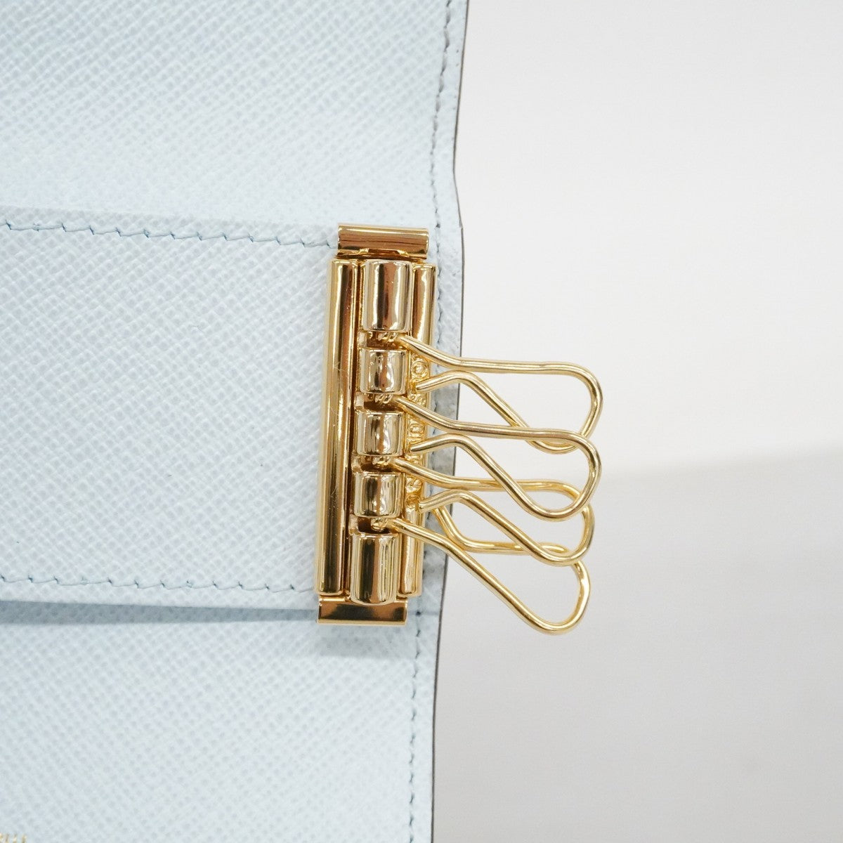 【6cc4206】ルイヴィトン キーケース モノグラム ミュルティクレ4 M82923 ブラウン ライトブルー【中古】レディース