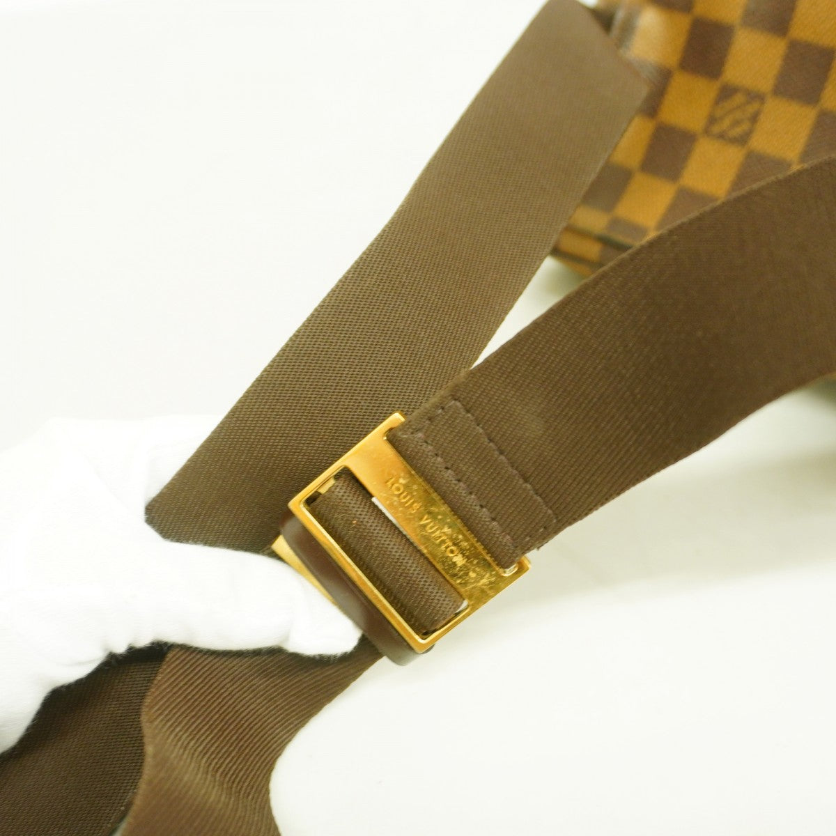 ★最終価格【6cc4284】ルイヴィトン ボディバッグ ダミエ ジェロニモス N51994 エベヌ【中古】メンズ