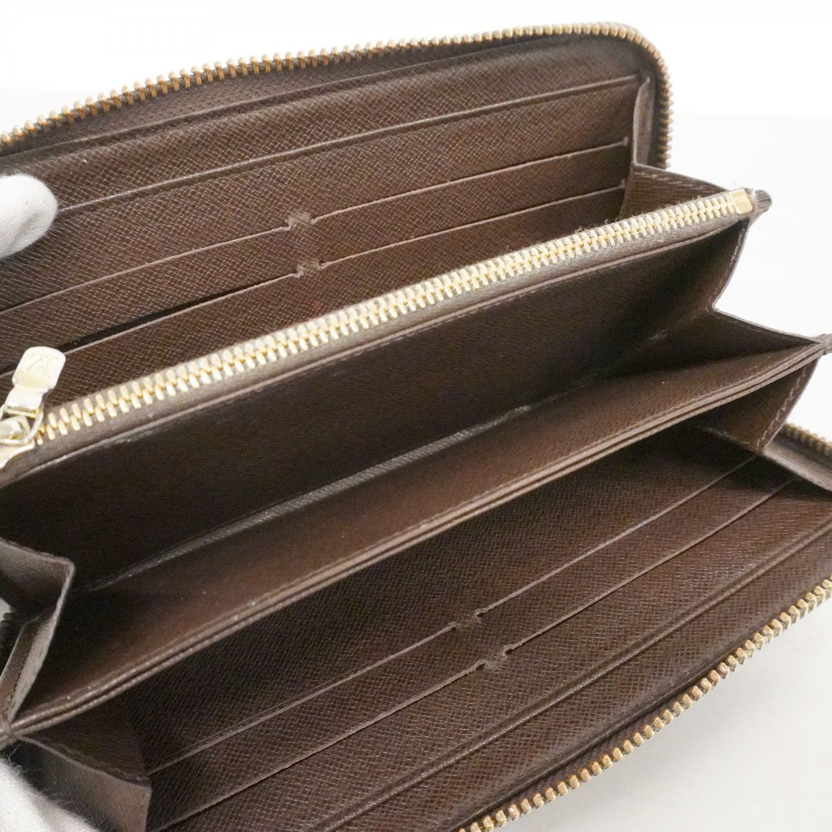 【6cd4357-k】ルイヴィトン 長財布 ダミエ ジッピーウォレット N60015 エベヌ【中古】メンズ レディース ユニセックス