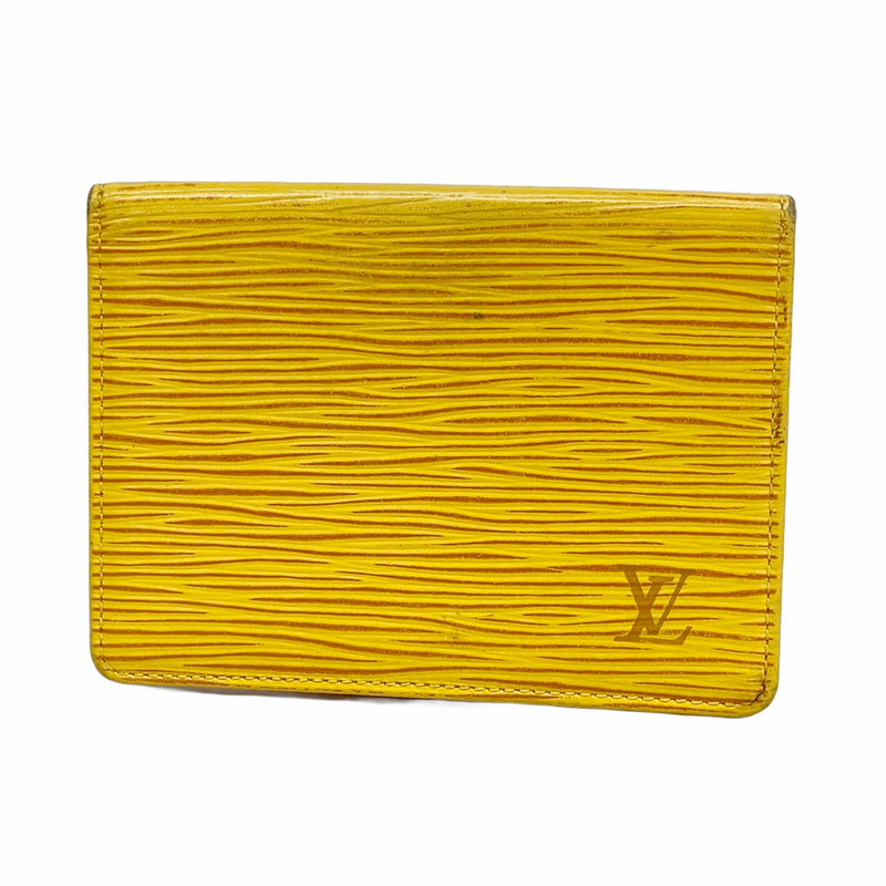 ★SALE【6cd4596-k】ルイヴィトン カードケース エピ ポルト2カルトヴェルティカル M63209 ジョーヌ【中古】メンズ レディース ユニセックス