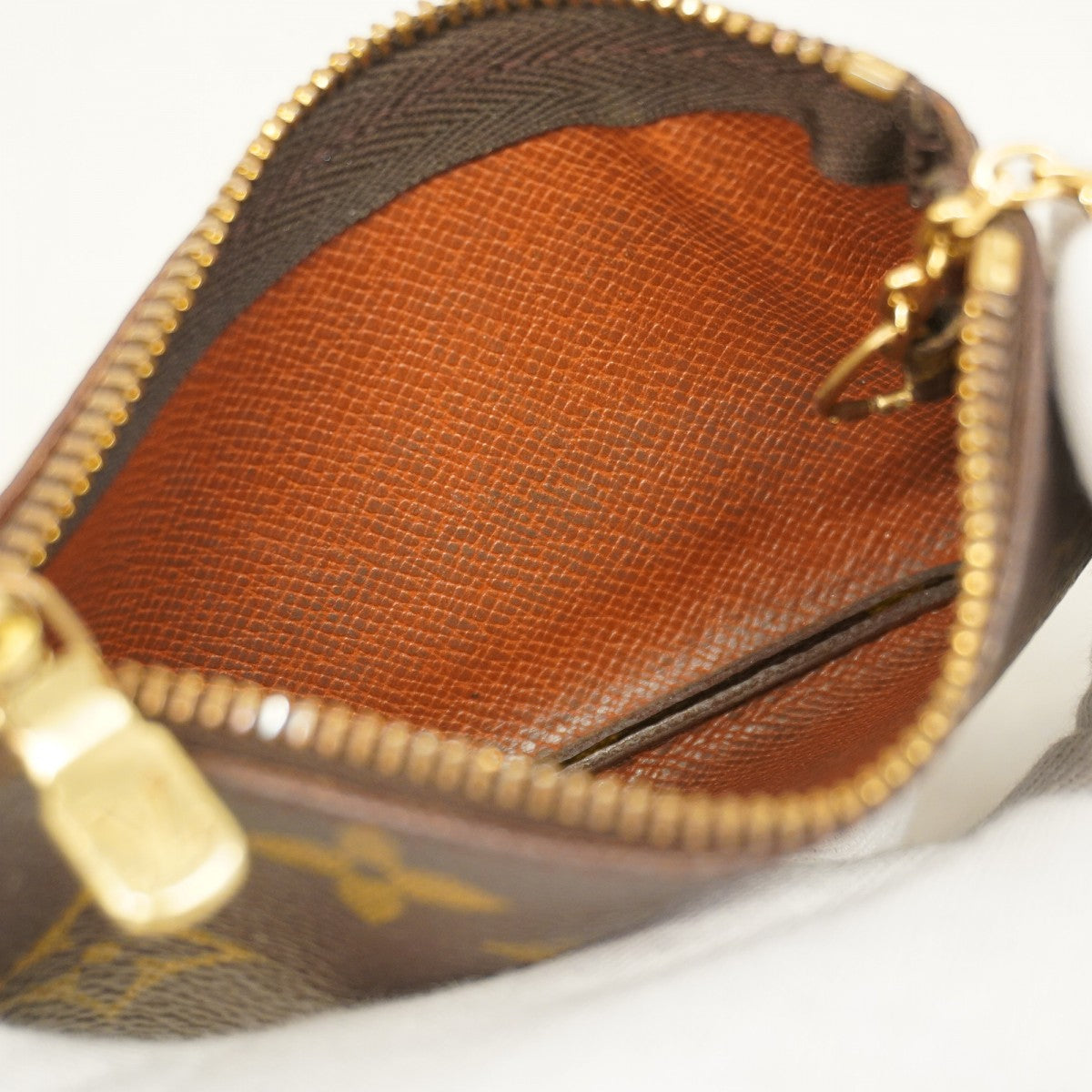 【6cd4600-k】ルイヴィトン コインケース モノグラム ポシェットクレ M62650 ブラウン【中古】メンズ レディース ユニセックス