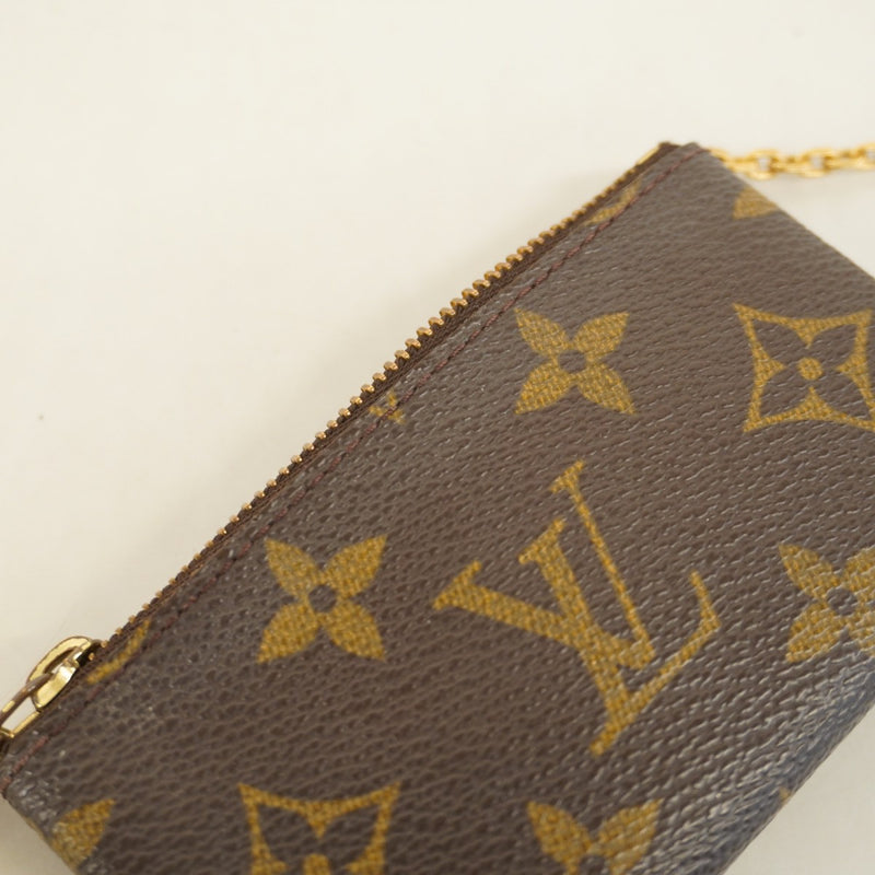 【6cd4600-k】ルイヴィトン コインケース モノグラム ポシェットクレ M62650 ブラウン【中古】メンズ レディース ユニセックス