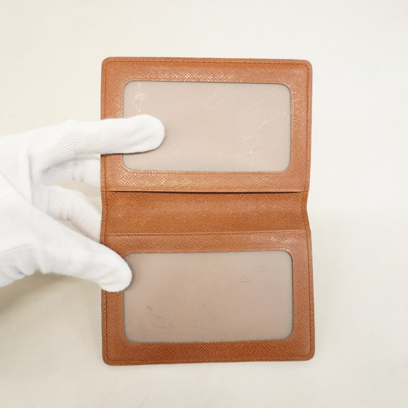 【6cd4601-k】ルイヴィトン カードケース モノグラム ポルト2カルトヴェルティカル M60533 ブラウン【中古】メンズ レディース ユニセックス