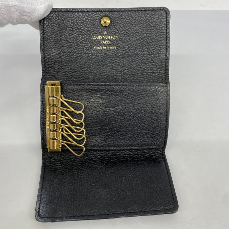 【6cd4641-k】ルイヴィトン キーケース モノグラム・アンプラント ミュルティクレ6 M64421 ノワール【中古】メンズ レディース ユニセックス