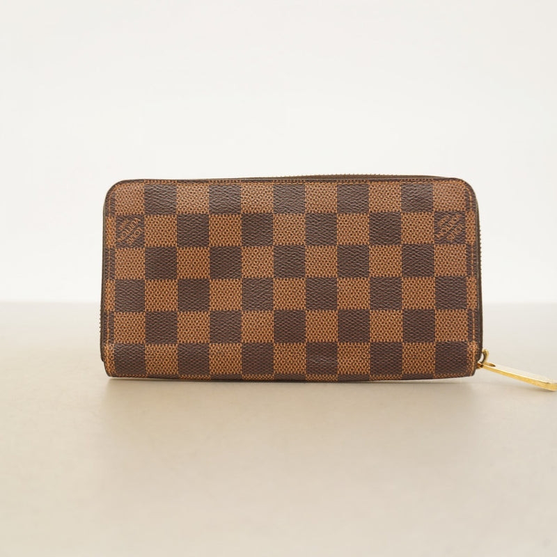 【6cd4654】ルイヴィトン 長財布 ダミエ ジッピーウォレット N60015 エベヌ【中古】メンズ レディース ユニセックス