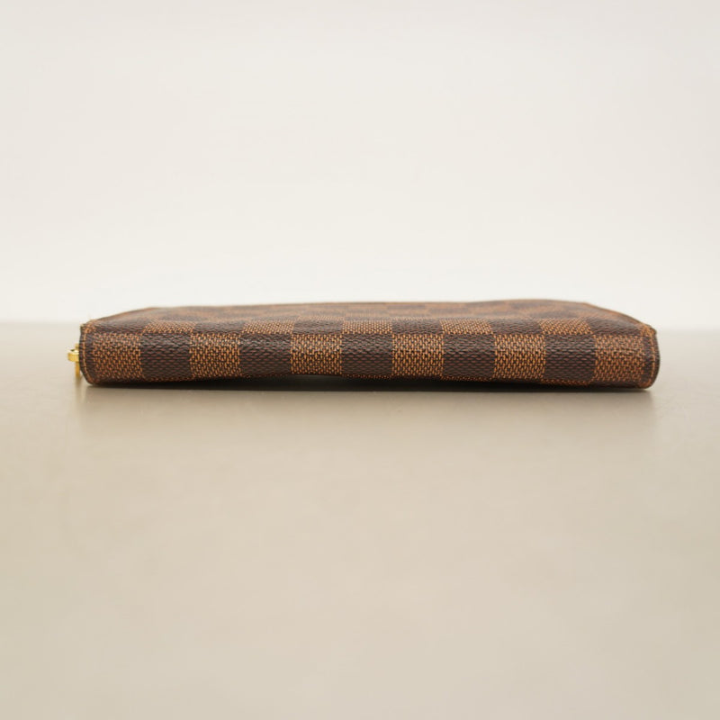 【6cd4654】ルイヴィトン 長財布 ダミエ ジッピーウォレット N60015 エベヌ【中古】メンズ レディース ユニセックス