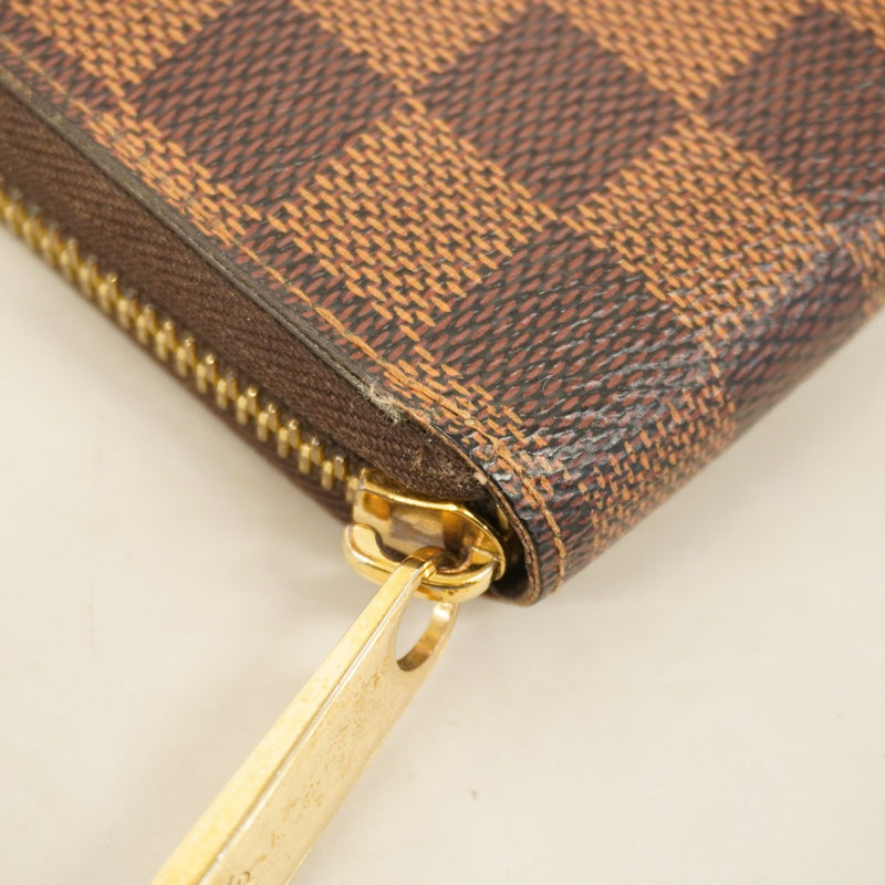 【6cd4654】ルイヴィトン 長財布 ダミエ ジッピーウォレット N60015 エベヌ【中古】メンズ レディース ユニセックス