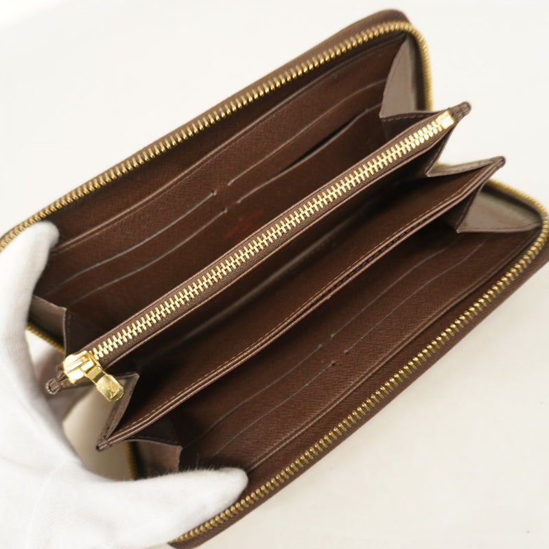 【6cd4654】ルイヴィトン 長財布 ダミエ ジッピーウォレット N60015 エベヌ【中古】メンズ レディース ユニセックス
