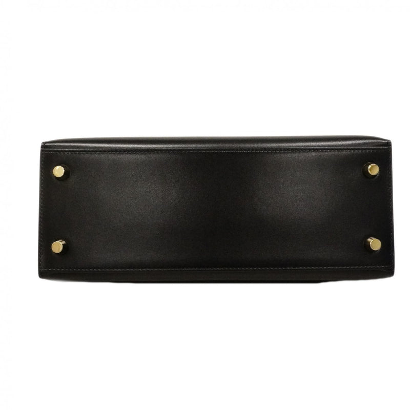 ★SALE【6cd4671-e-g】エルメス ハンドバッグ ケリー25 タデラクト ブラック ゴールド金具 K刻印 2wayバッグ【中古】レディース