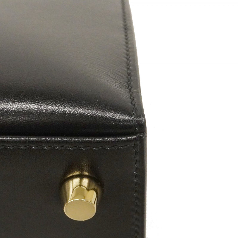 ★SALE【6cd4671-e-g】エルメス ハンドバッグ ケリー25 タデラクト ブラック ゴールド金具 K刻印 2wayバッグ【中古】レディース