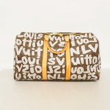 ★SALE【6cd4719】ルイヴィトン ボストンバッグ モノグラム・グラフィティ キーポル 50 M92197 ブラウン アルジャン【中古】メンズ レディース ユニセックス