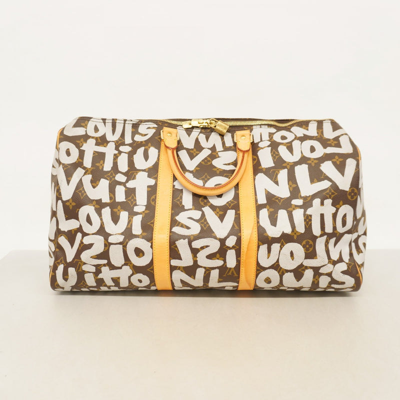 ★SALE【6cd4719】ルイヴィトン ボストンバッグ モノグラム・グラフィティ キーポル 50 M92197 ブラウン アルジャン【中古】メンズ レディース ユニセックス