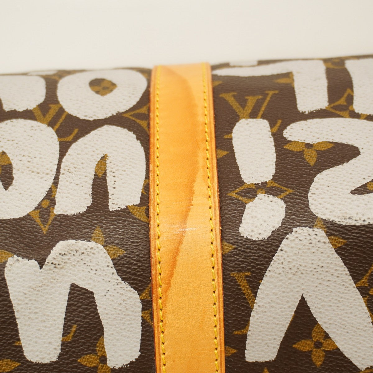 ★SALE【6cd4719】ルイヴィトン ボストンバッグ モノグラム・グラフィティ キーポル 50 M92197 ブラウン アルジャン【中古】メンズ レディース ユニセックス