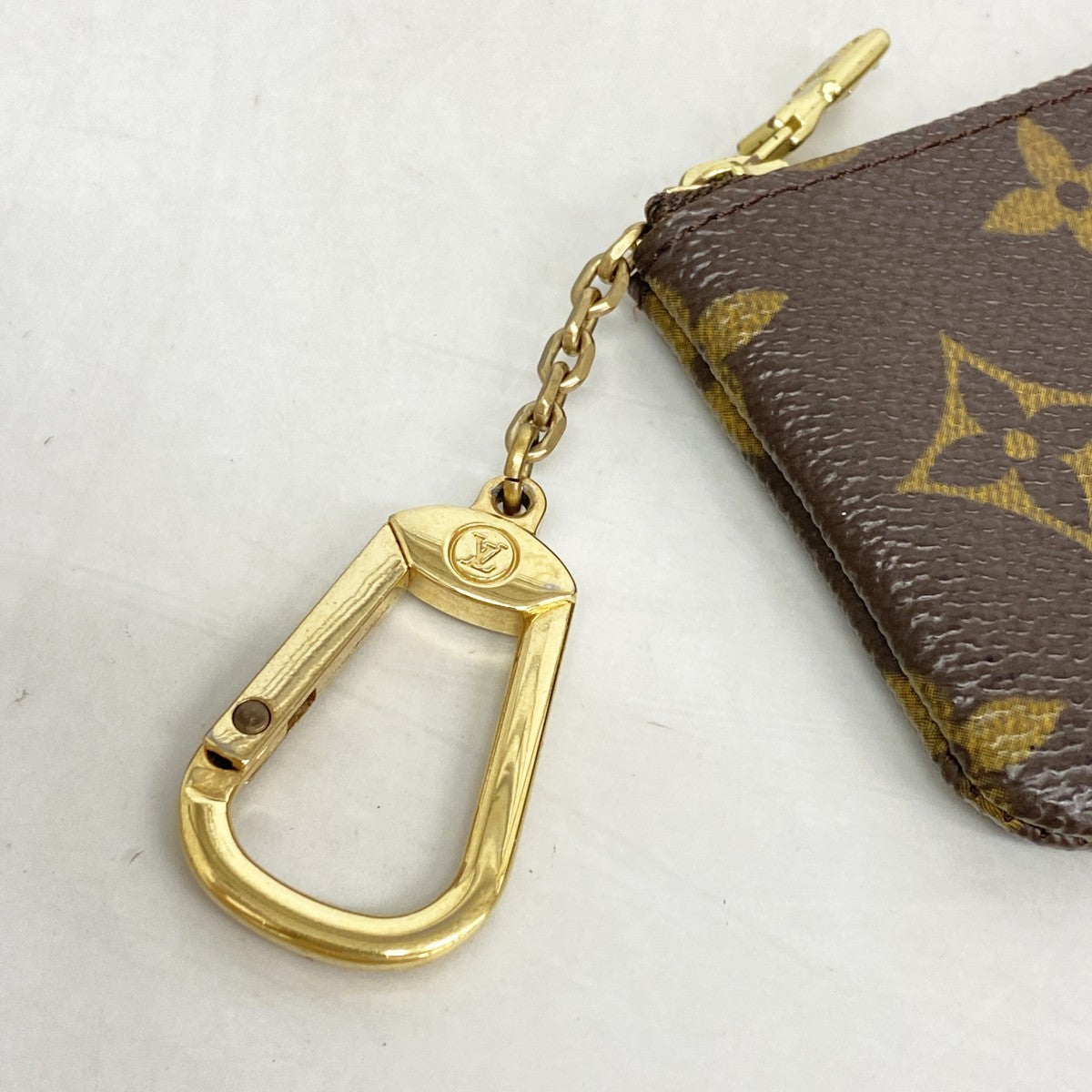 ★SALE【6cd4733】ルイヴィトン コインケース モノグラム ポシェットクレ M62650 ブラウン【中古】メンズ レディース ユニセックス