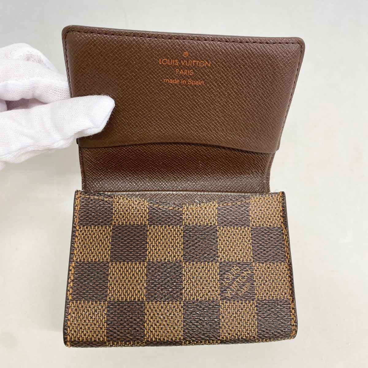 ★SALE【6cd4764】ルイヴィトン カードケース ダミエ アンヴェロップカルトドゥヴィジット N62920 エベヌ【中古】メンズ レディース ユニセックス