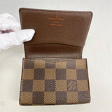 ★SALE【6cd4764】ルイヴィトン カードケース ダミエ アンヴェロップカルトドゥヴィジット N62920 エベヌ【中古】メンズ レディース ユニセックス
