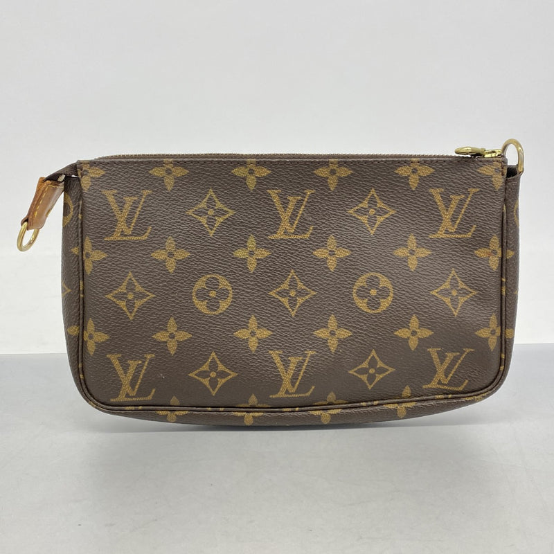 【6cd4798】ルイヴィトン ポーチ モノグラム ポシェットアクセソワール M51980 ブラウン【中古】レディース