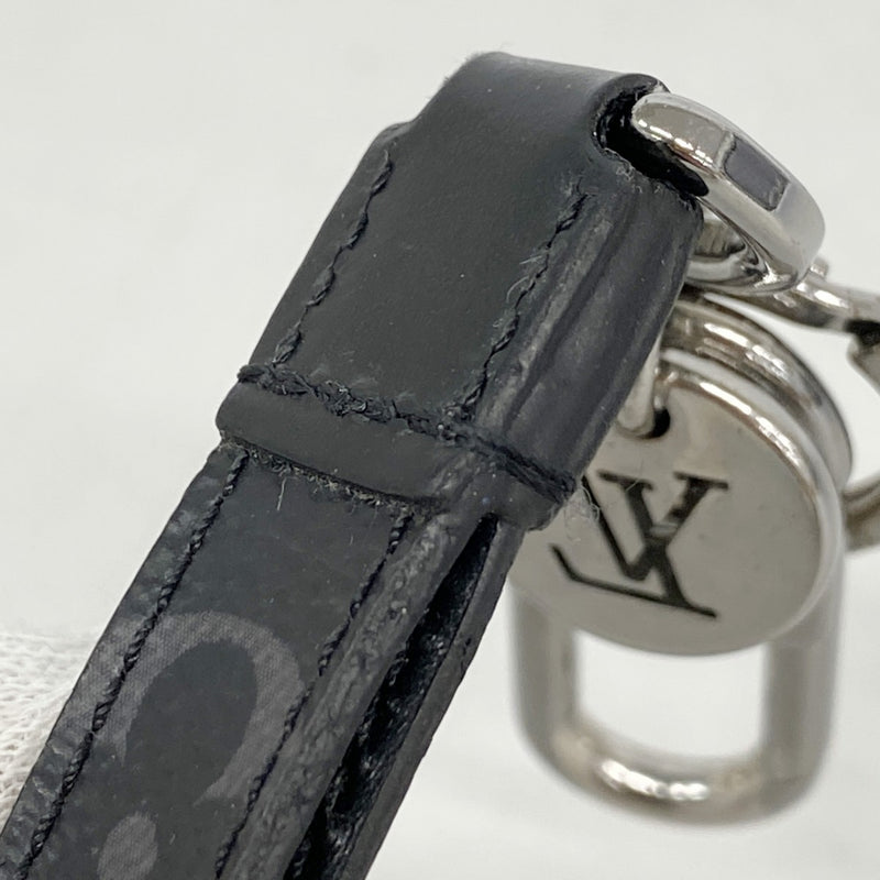 【6cd4802】ルイヴィトン キーホルダー・チャーム モノグラム・エクリプス ポルトクレドラゴンヌ M61950 ブラック シルバー【中古】メンズ