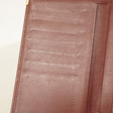 【6cd4840】カルティエ 長札入れ マスト レザー ボルドー ゴールド金具【中古】メンズ レディース ユニセックス