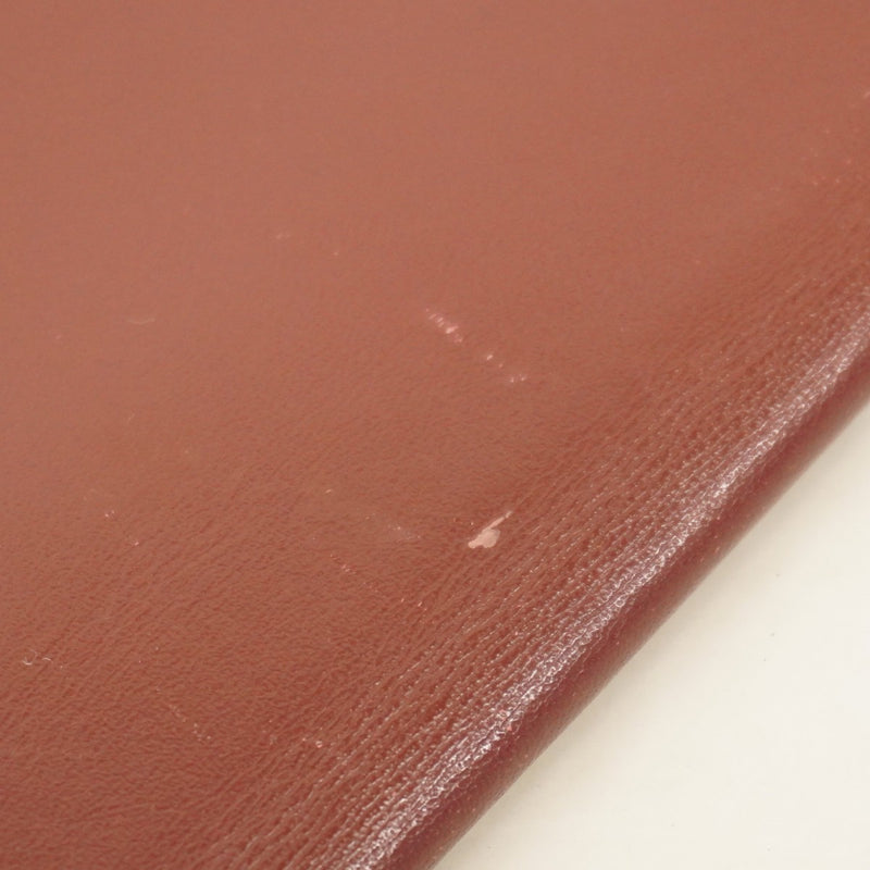 【6cd4840】カルティエ 長札入れ マスト レザー ボルドー ゴールド金具【中古】メンズ レディース ユニセックス