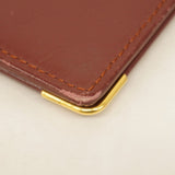 【6cd4840】カルティエ 長札入れ マスト レザー ボルドー ゴールド金具【中古】メンズ レディース ユニセックス